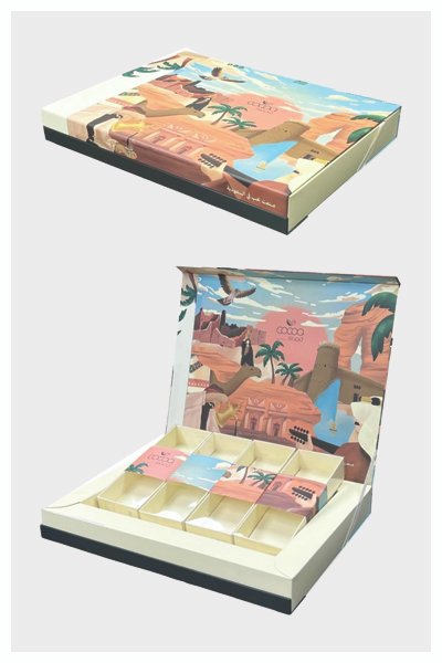 boxes for sweets, chocolates, and dates