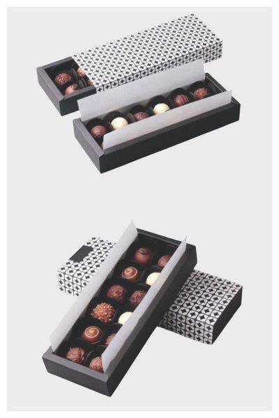 boxes for sweets, chocolates, and dates